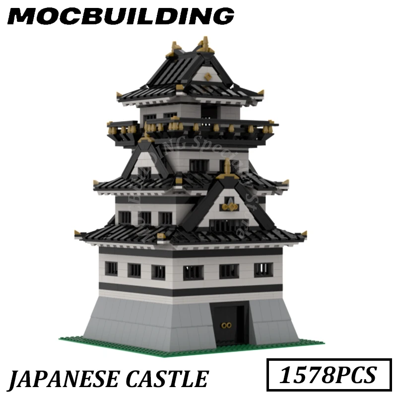 Tower Castle Model MOC Building Bricks Display DIY Model Construction Assemble Toys Gifts