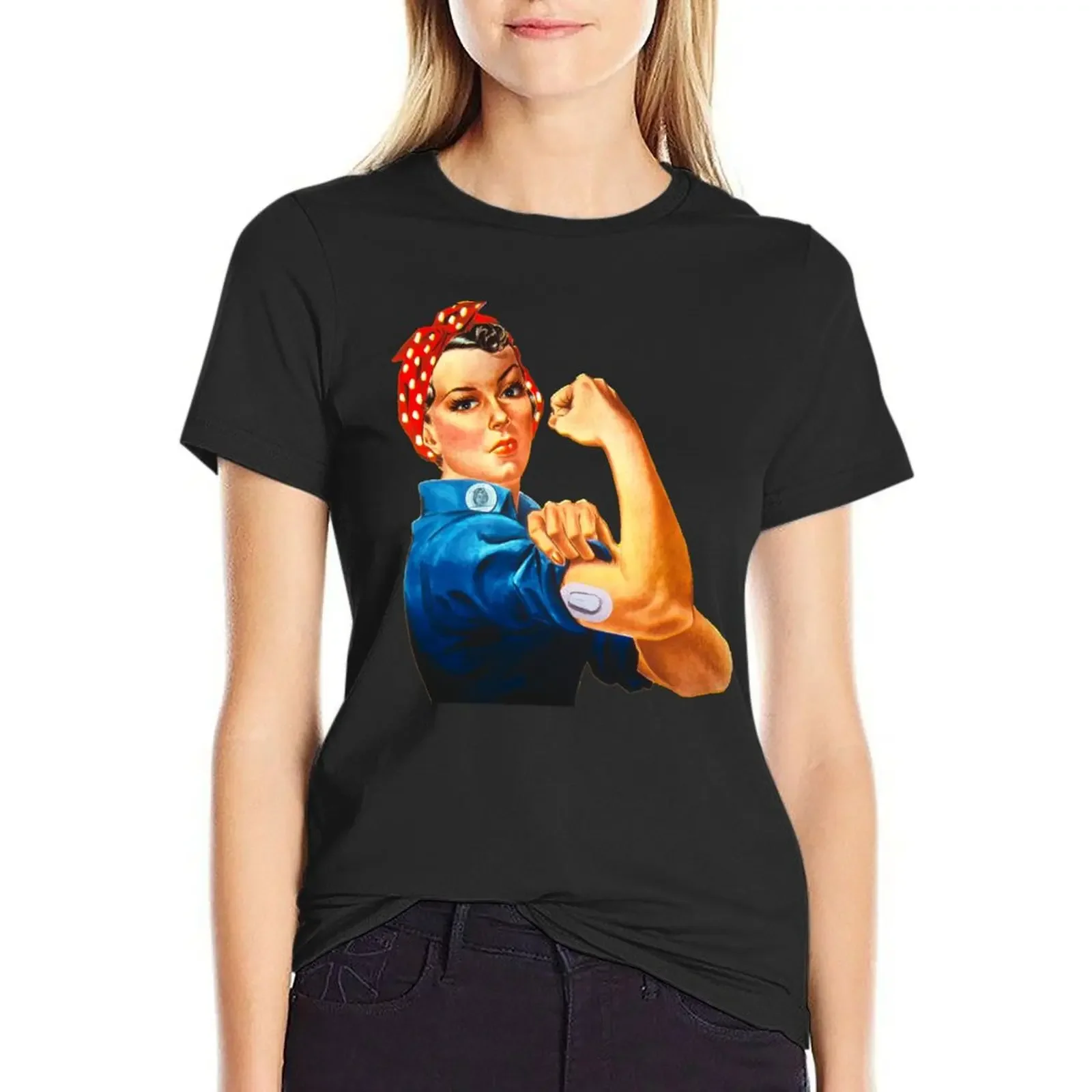 

Diabetic Riveter T-Shirt summer top summer clothes female Women's clothing
