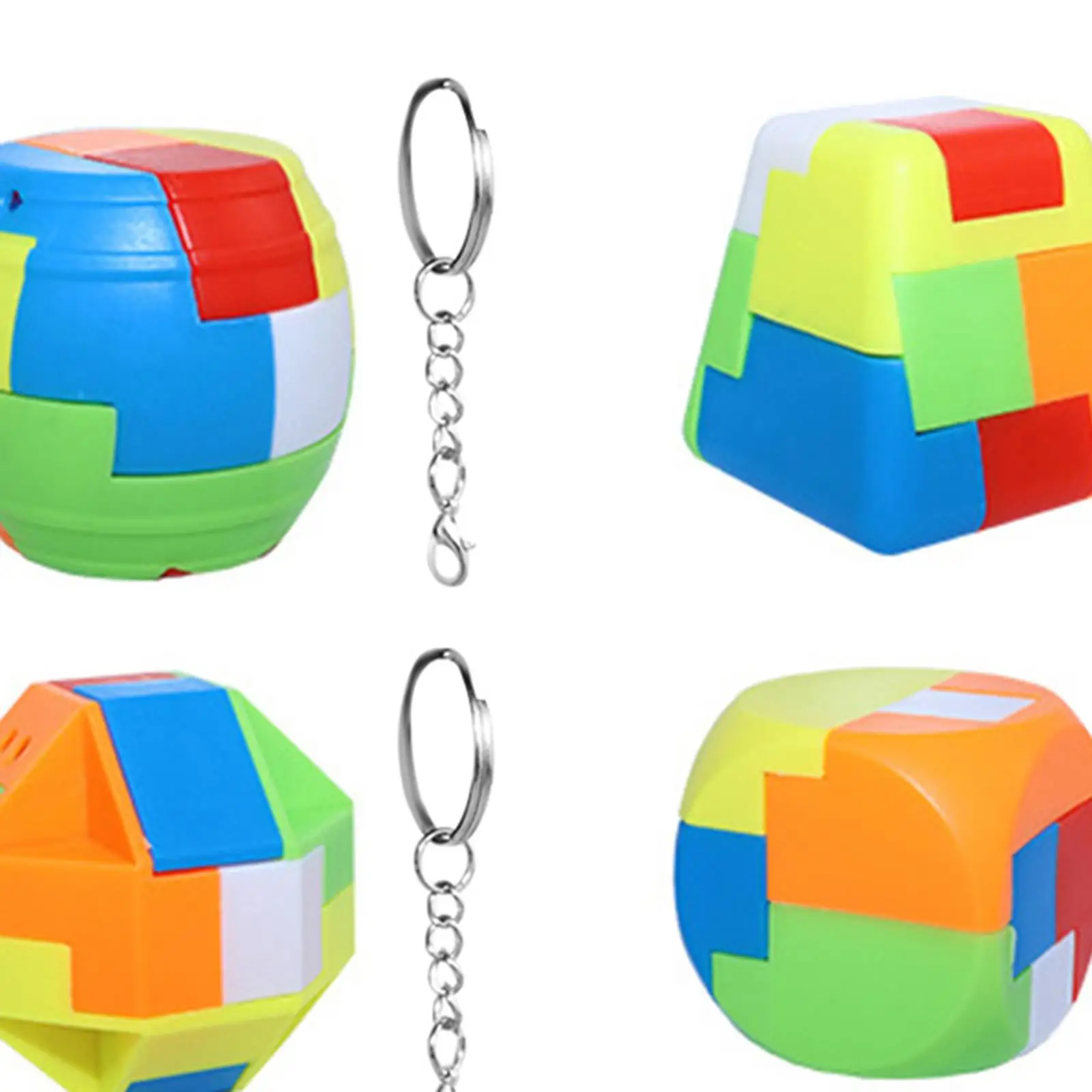 12Pcs 3D Puzzles Lock Toy Mind Games Brain Teaser for Birthday Gifts