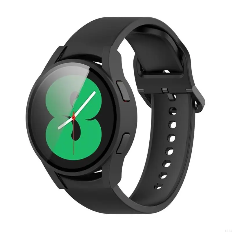 K1AA Frame Housing Film-Glass Film Cover Hard Cover متوافق لمشاهدة 4 40mm 44mm الشاشة واقي شاشة المصد