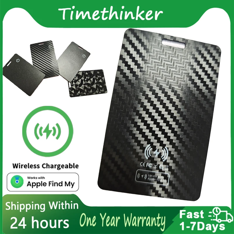 

PBX Smart Wallet Tracker Card Thin Tracker Card Wireless Charging Work for Apple Find My APP Key Luggage Finder Pet Locator IP68