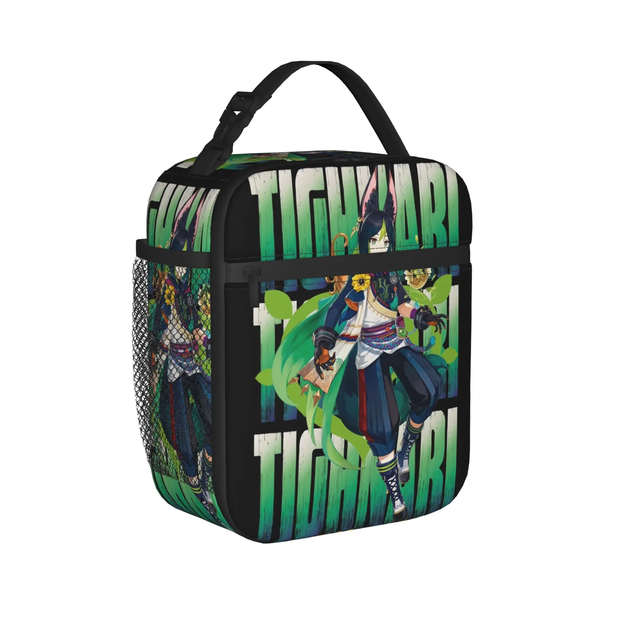 Genshin Impact Tighnari Thermal Insulated Lunch Bag for Picnic  Portable Bento Box Cooler Thermal Lunch Box