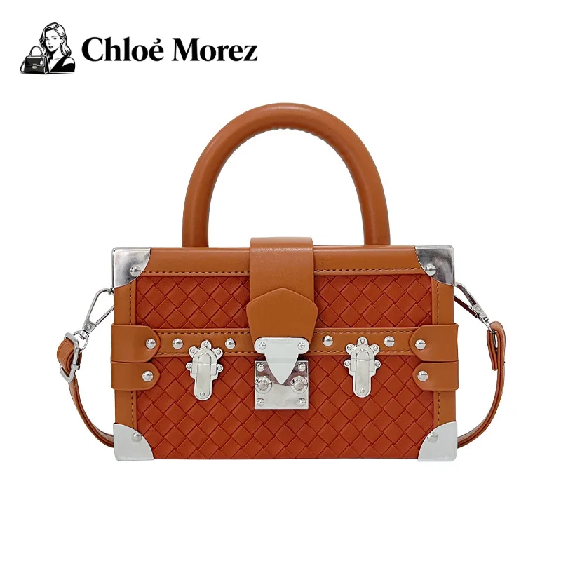 

Fashion Woven Shoulder Bag for Women, Versatile Hand-held Crossbody Box Bag Bags for Women Handbags