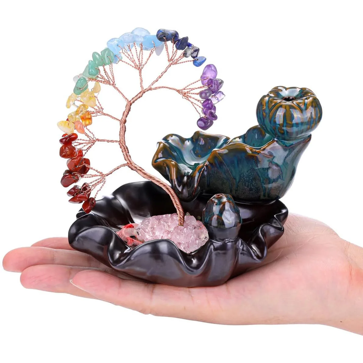 Borosilicate Glass Tube Cigar Tube Kit Comes With Waterfall Incense Burner And Backflow Cones Smooth