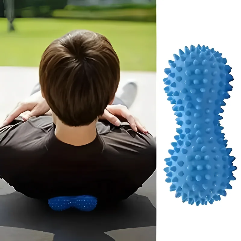 1Pc Peanut Massage Spiky Ball Training Grip Muscle Pain Stress Foot Massager Relaxation Roller Myofascial Balls for Plantar Fasc