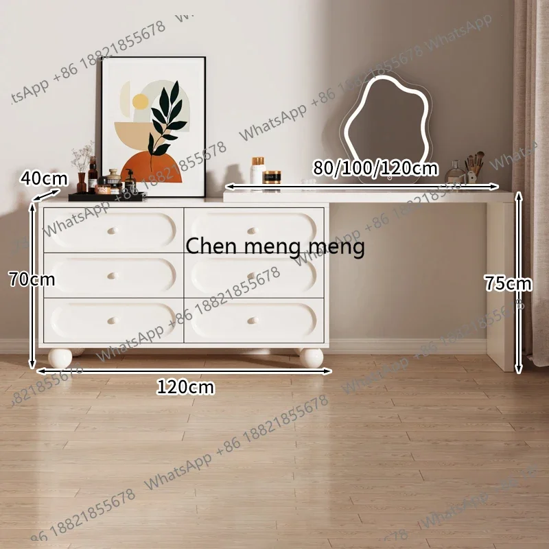 

F5822 Modern Simple Dressing Table Elegant Esthetics Makeup Luxury Vanity Table Nordic Glam Tocador De Maquillaje Bedroom Furni