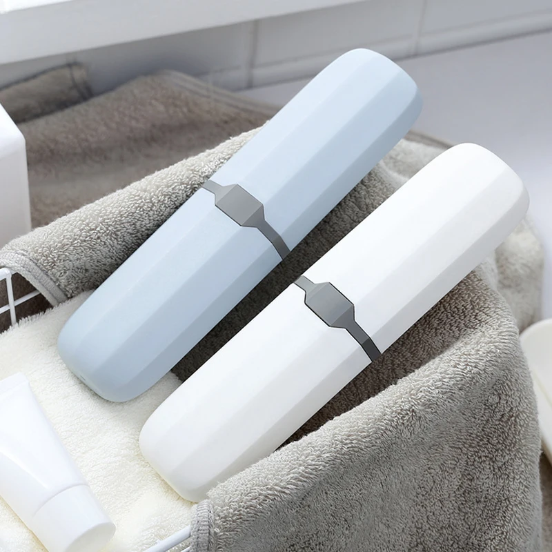 Caja de soporte portátil para cepillo de dientes, organizador de almacenamiento de cepillo de dientes para viajes al aire libre, Camping, accesorios de baño, caja de pasta de dientes, 1 unidad