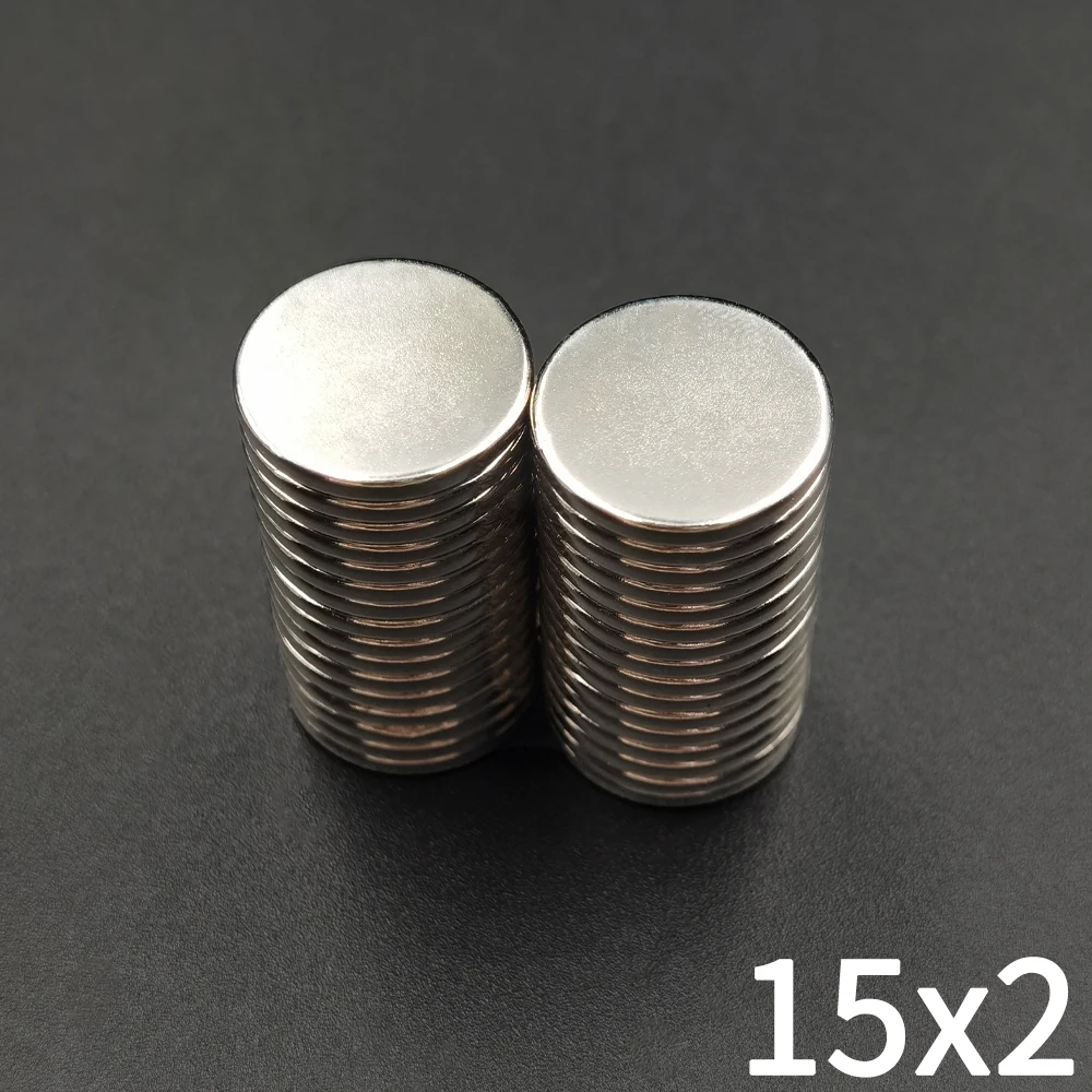 15x2 Neodymium Iman 15mm X 2mm NdFeB Round Super Powerful Strong Permanent Magnetic Imanes Disc for Fridge 15x2mm image 2
