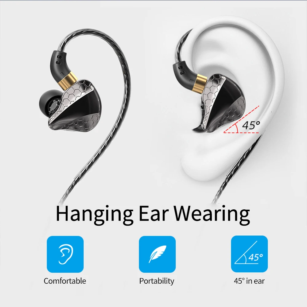 게임용 유선 인이어 헤드셋, 유선 헤드폰 마이크, 베이스 부스트 헤드폰 스피커, 향상된 사운드, 3.5mm