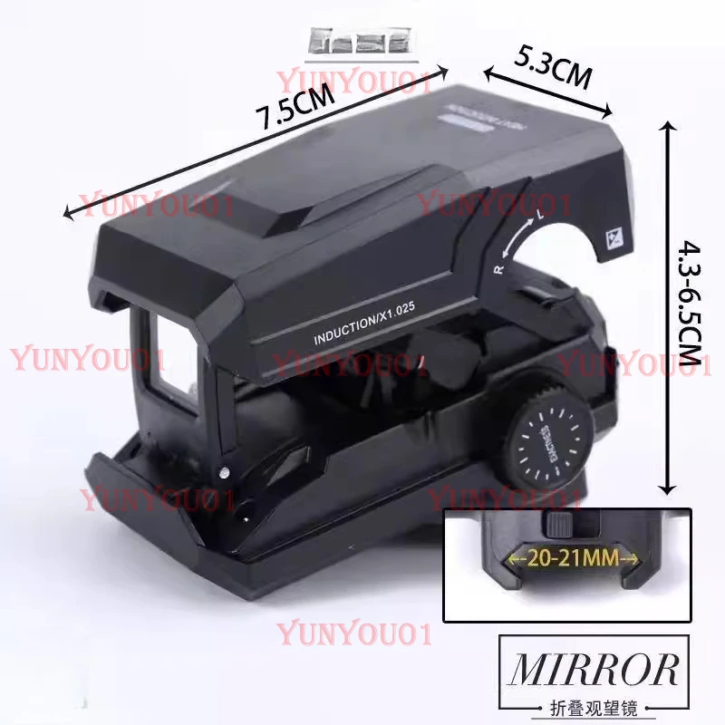 

Slingshot Accessories Adjustable Red Green Dot Sight Decorative Model Light Spot Observation Mirror