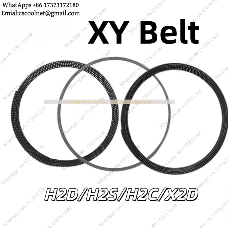 XY timing synchronous belt rubber axis motion drive for Bambu Lab H2S H2D H2C X2D 3D printer replacement upgrade repair part