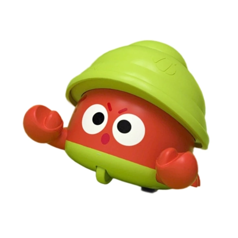 

Y4QA Sensory Stimulation Cartoon Crabs Car Toy Hand Powered Motor Skill Improvement Model Vehicle Toy for Kids Entertainment