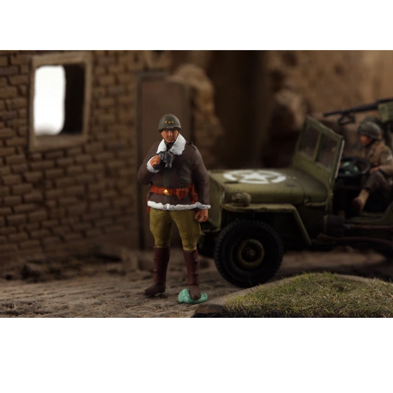 1 Soldier 1:72 Scale Resin General Patton Accessory Model Collection Toys Static Display Action Figures Ornament Classics Gifts