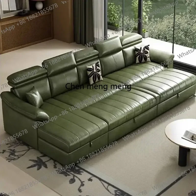 M45 Green Leather Living Room Sofas Vintage Cheap Bubble Dark Living Room Sofas Floor Japanese Woonkamerbanken Furniture Home