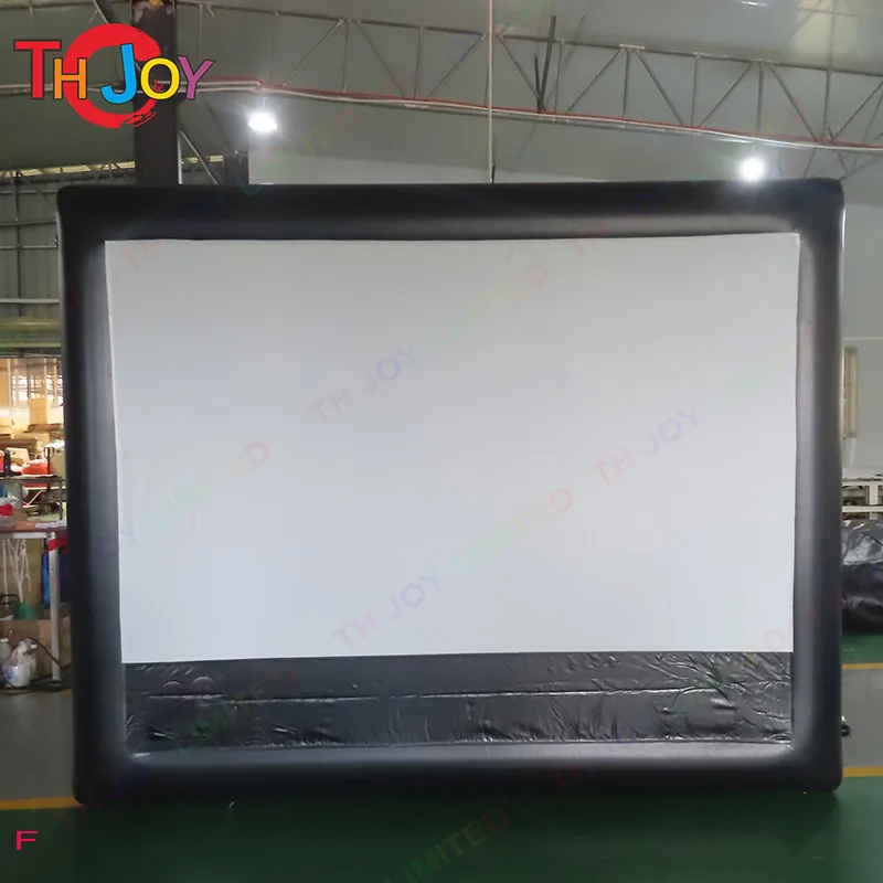 Free Air Door Shipping! 100/200 inches Portable Airtight Inflatable Projection Movies Screen for Home Movies TV Shows