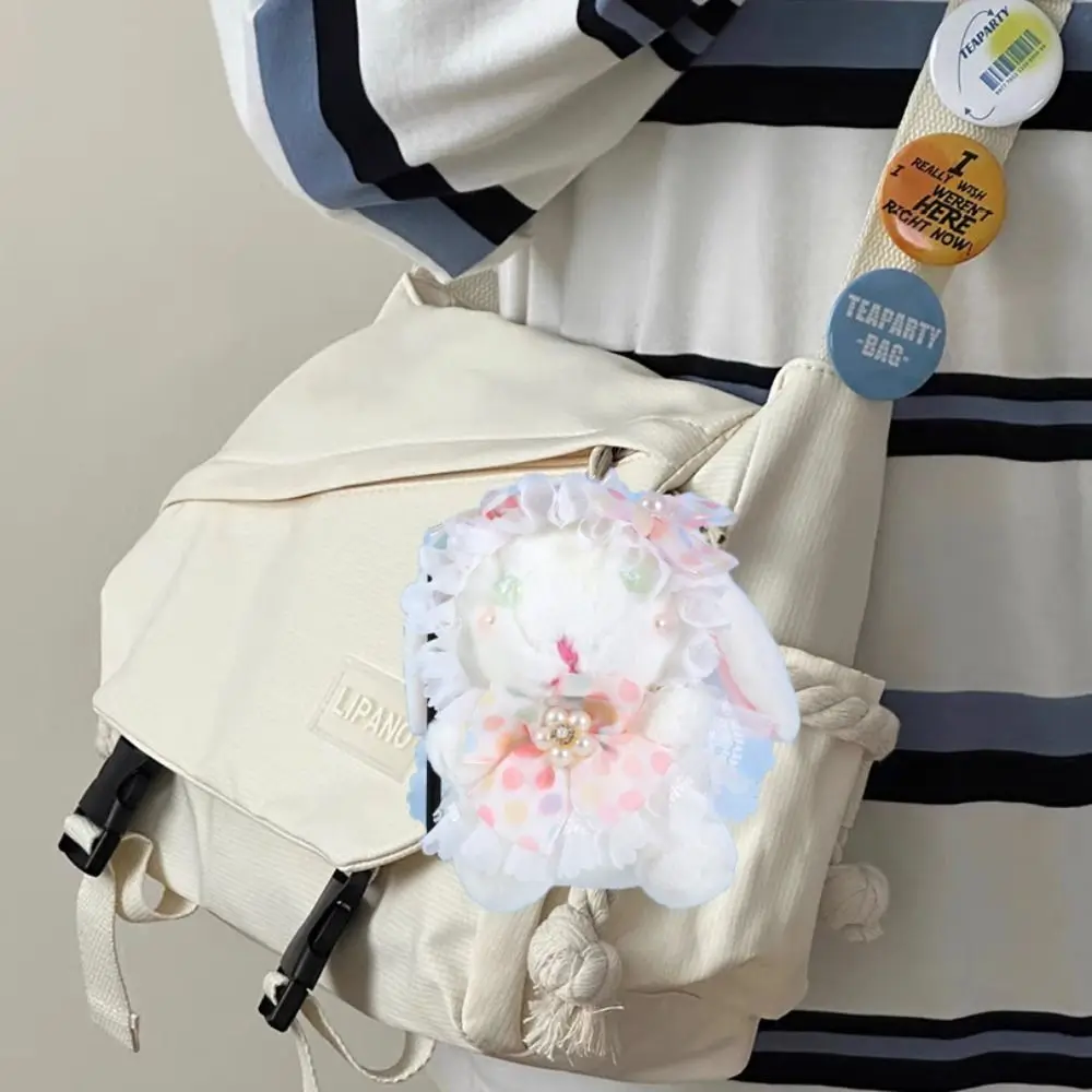 กระต่ายกระต่ายของเล่นตุ๊กตาพวงกุญแจนุ่มการ์ตูนกระต่ายตุ๊กตา Plush จี้ Lolita ตุ๊กตาสัตว์ Lop หูกระต่ายจี้คอสเพลย์