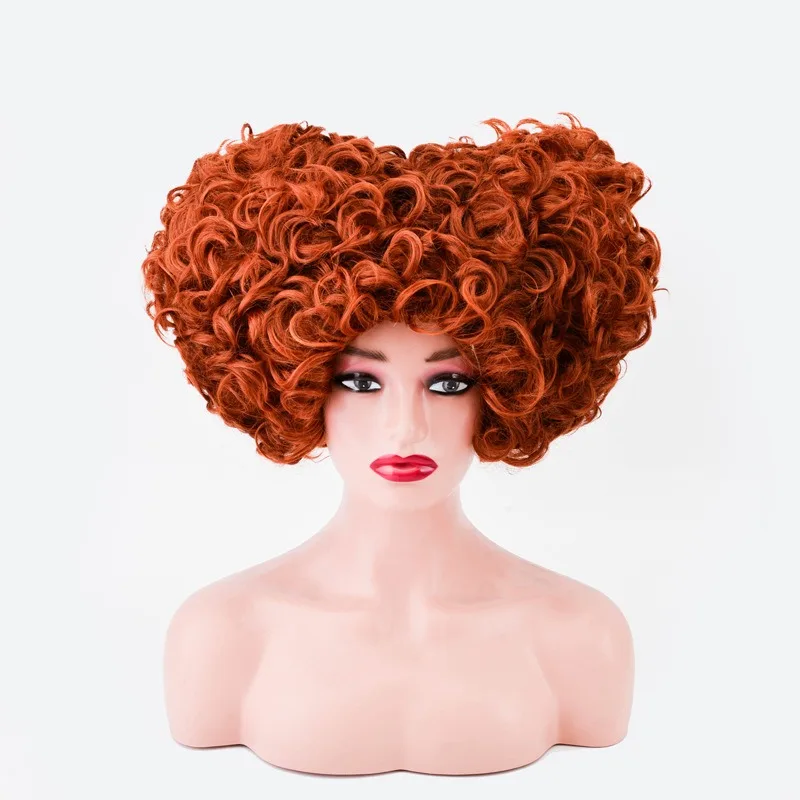 레드 퀸 러브 코스프레 가발 크리스마스 할로윈 파티 애니메이션 이상한 나라의 앨리스의 모험 역할 놀이 가발