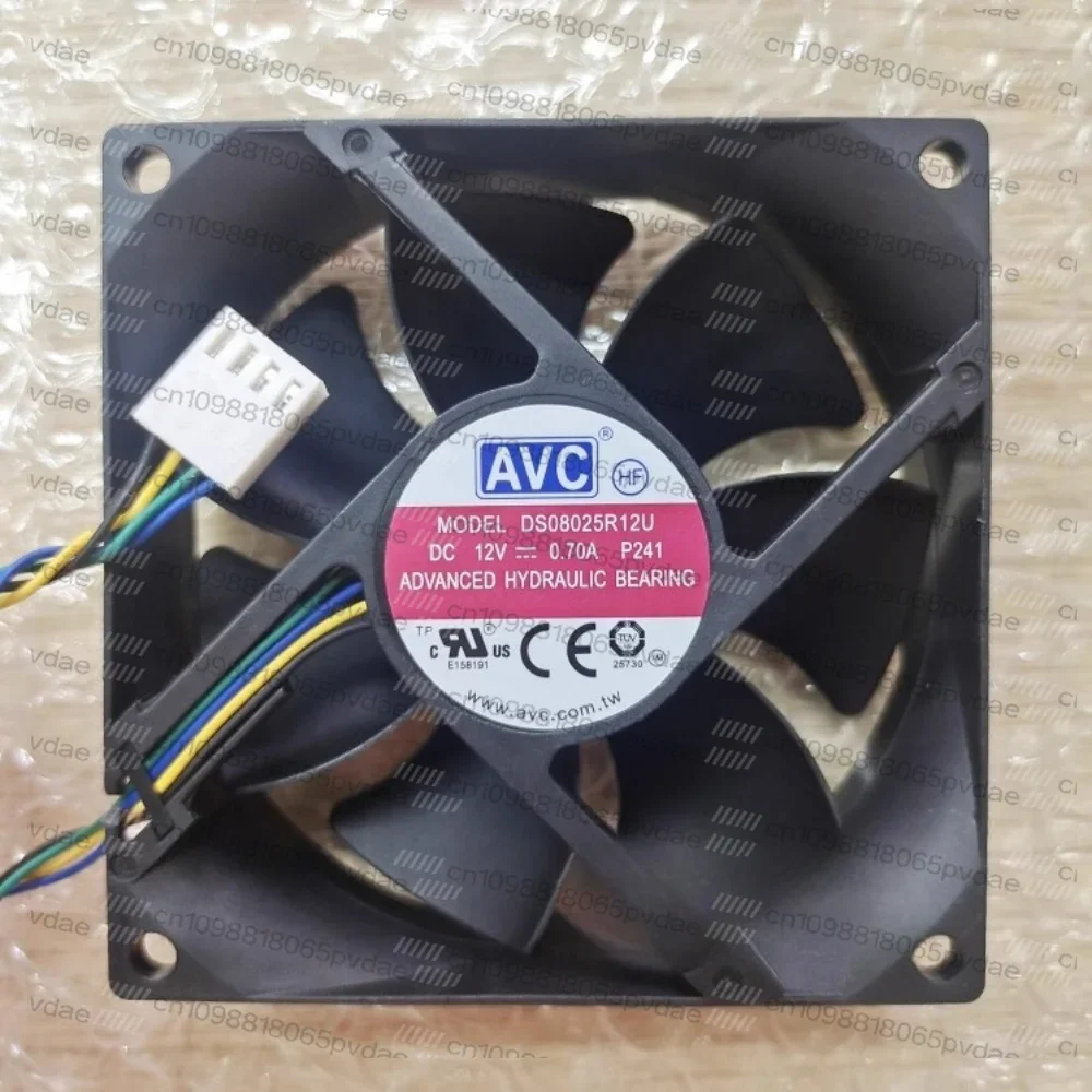 ds08025r12u-novo-ventilador-de-refrigeracao-para-cpu-avc-de-alta-velocidade-4-fios-8025-12v-07a-pwm-com-controle-de-temperatura-8cm