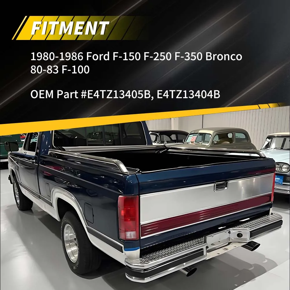 2Pcs Rear Bumper Backup Light Reverse Light Tail Light Brake Light Cover For 1980 1981 1982 1983 1984 1985 1986 Ford F-150 F-250 F-350 Bronco 1980 1981 1982 1983 F-100 No Bulb/Socket Included