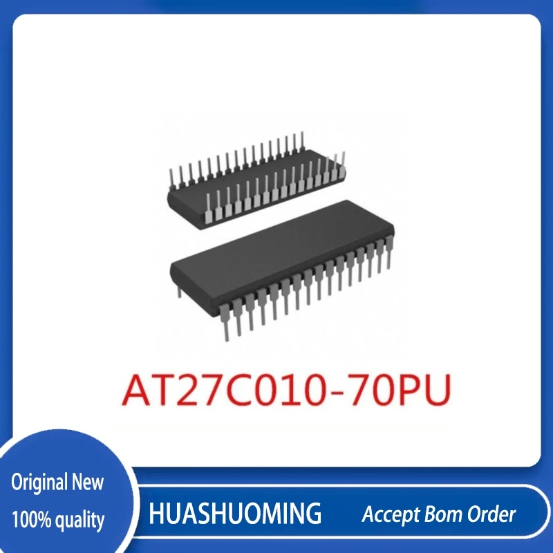 2Pcs/Lot AT27C010-70PU AT27 AT27C AT27C010 AT27C010-70 PDIP32