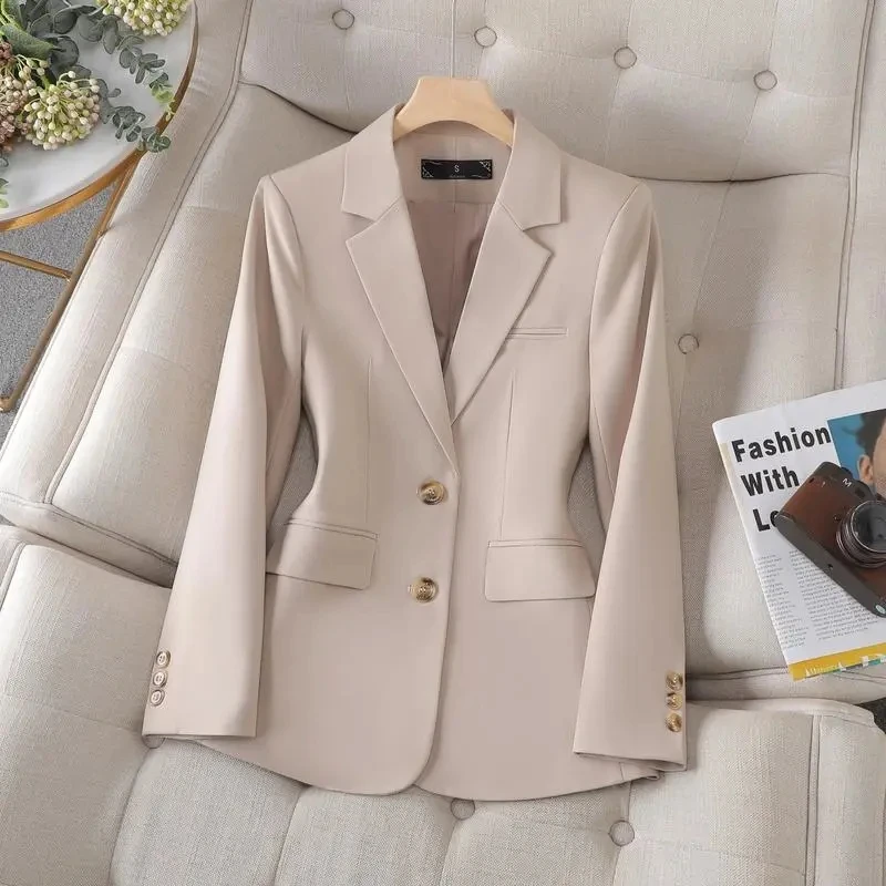 New Autumn Blazer Women Jacket Ladies Long Sleeve Single Breasted Female Business Work Wear Formal Coat Women Blazers Outerwear