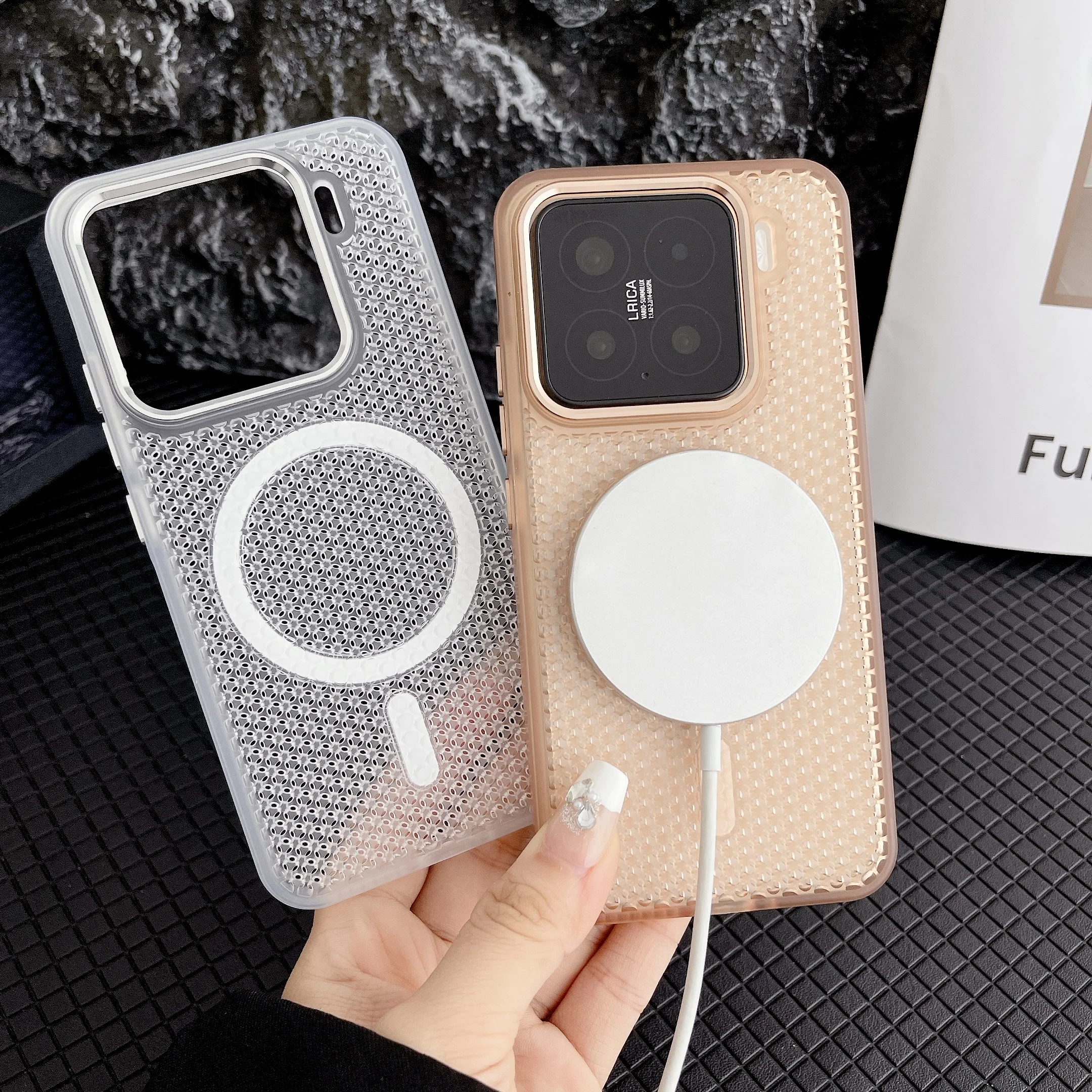 

Cooling Case For Xiaomi 14 Pro 15 Ultra Matte Cover Magnetic Heat Dissipation Shockproof For Her Woman Girls Wife
