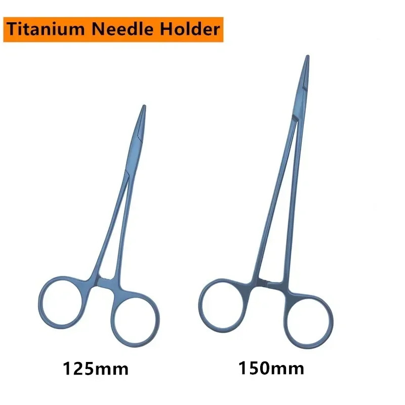 

Titanium Ophthalmic Needle Holder Ophthalmic Surgical Instrument Ring Handle with Ratchet Lock Double Eyelid Tool