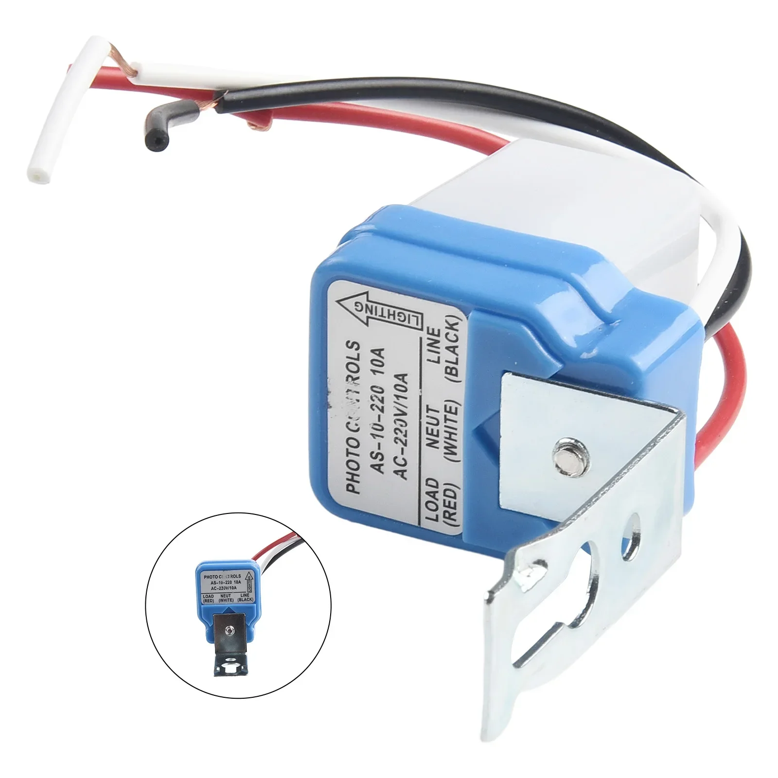 Interruttore di controllo fotografico 220V lampione stradale Photoswitch luce notturna esterna interruttore sensore crepuscolare 10A interruttore automatico Controller