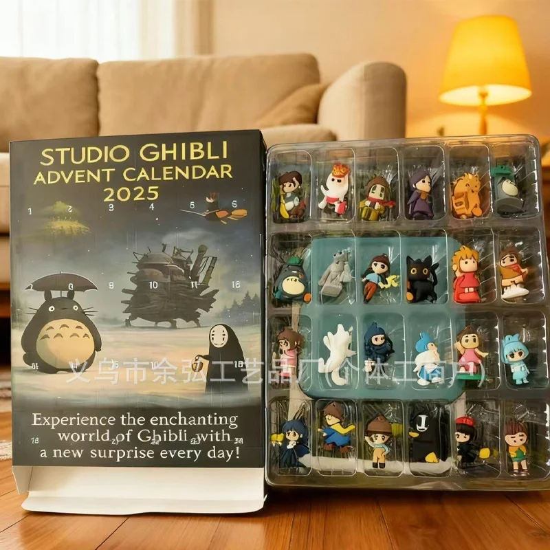 ปฏิทินนับถอยหลังวันคริสต์มาส อนิเมะสตูดิโอจิบลิ รุ่นคลาสสิกใหม่ ของเล่นสะสม ฟิกเกอร์ ของสะสมจากอนิเมะ อุปกรณ์คอสเพลย์