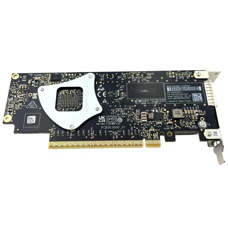 Tarjeta de interfaz de red Ethernet OSFP de un solo puerto PCIe 5,0 X16 200 Gb/s tarjeta adaptadora de alta velocidad MCX75310AAS-HEAT