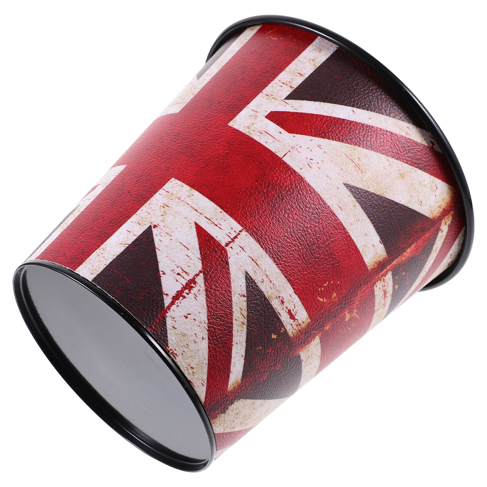 

Mini Trash Can Desktop Office Waste Basket for under Flower Bucket Small Iron Garbage