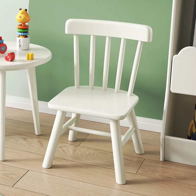 Lightweight Portable Mini Seat， Non-Slip Bottom, Easy to CarryPremium Solid Wood Backrest Chair - Ergonomic Dining Chair