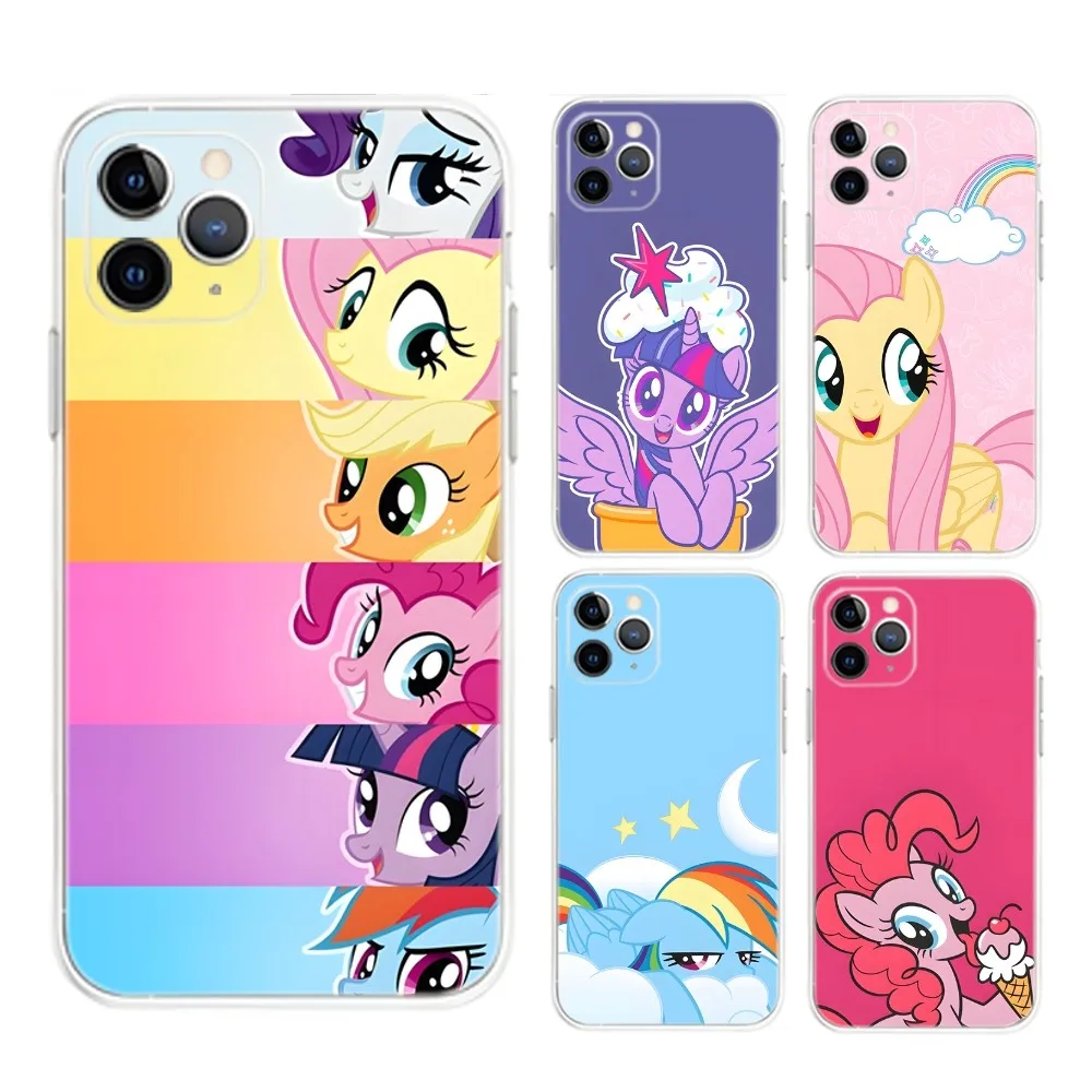 My L-Little Rainbow PonyS Phone Case For iPhone 16,15,14,13,12,Mini,11,Pro,Max,Plus,X,XR,XS,8,SE,2020,Plus Transparent Cover