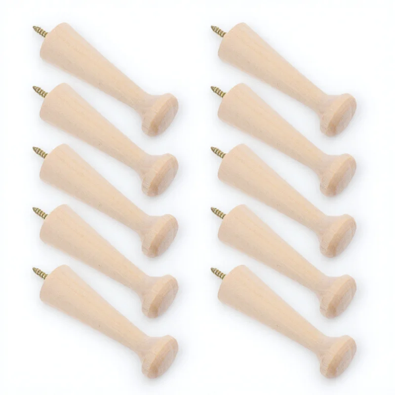 деревянные настенные крючки из цельного дерева