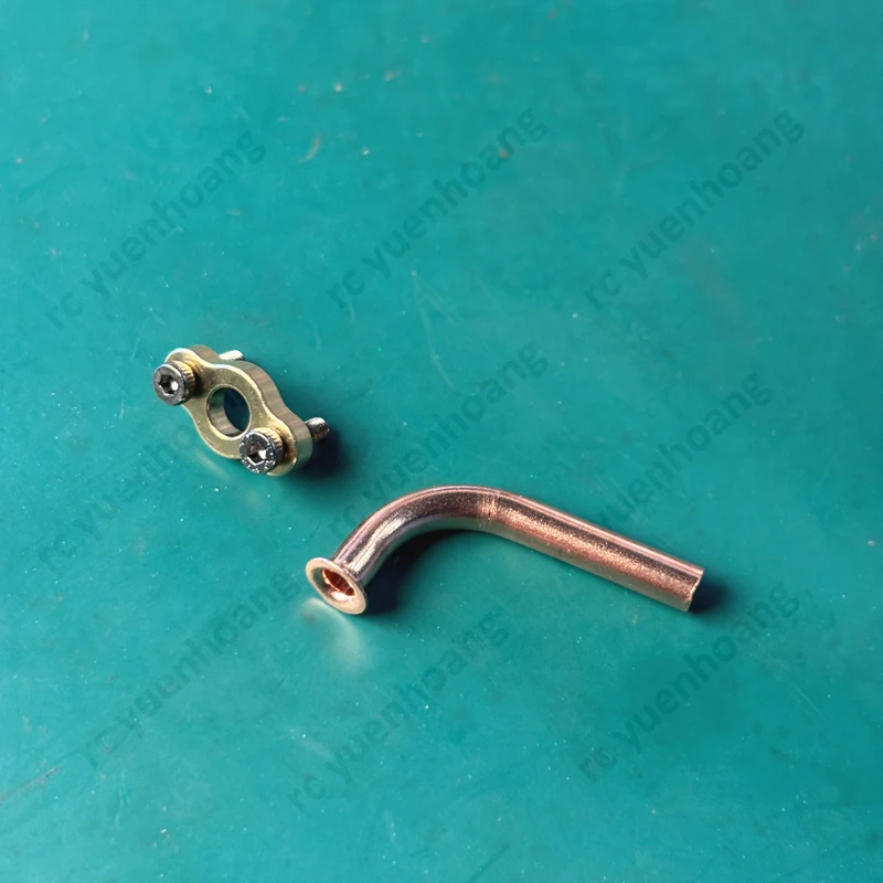1Set Mini Steam Engine Model Exhaust Pipe Copper Durable Efficient Conduction CNC Precision Machining Assembly DIY Modified Part