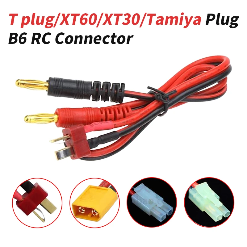 

B6/B6AC RC 4.0mm Balance Connector Charger Main Charging Wire T-Plug XT60 XT30SM Otamiya Head TRX to Banana Plug Connector Cable