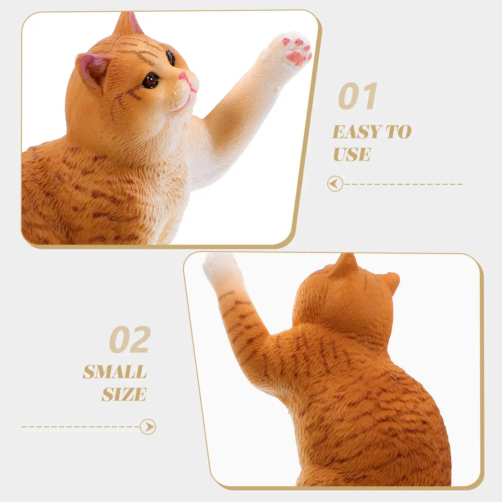 

British Shorthair Cat Statue Exquisitely Crafted Cartoon Style Lifelike Desktop Decoration for Cat Lovers Teachers Collectors