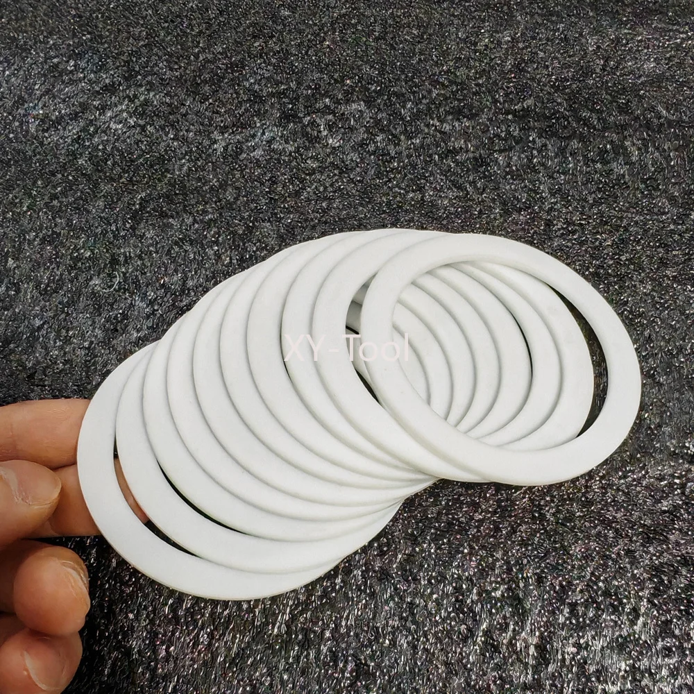 PTFE طوقا شقة غسالة سمك 1.25 مللي متر ID3mm ~ 160 مللي متر ارتفاع درجة الحرارة مقاومة PTFE وسادة مسطحة البلاستيك القرص غسالة ختم طوقا #3