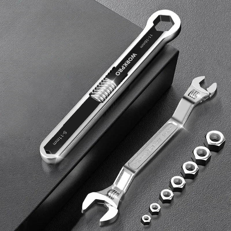 WORKPRO Multi-functional Wrench Fixed Open Adjustable Wrench Double-end Dual-purpose New Universal Wrench Tools