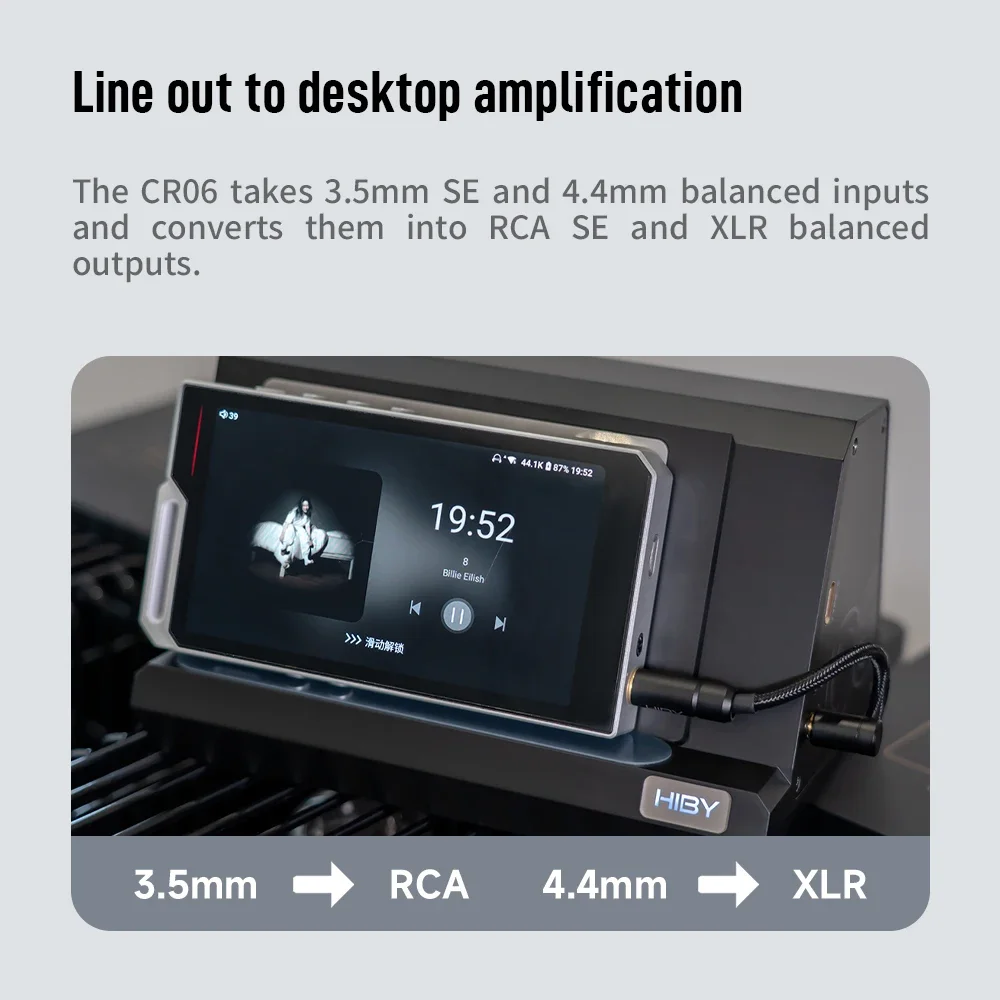 HiBy CR06 DAP Dock 4 Output Audio Amplifier