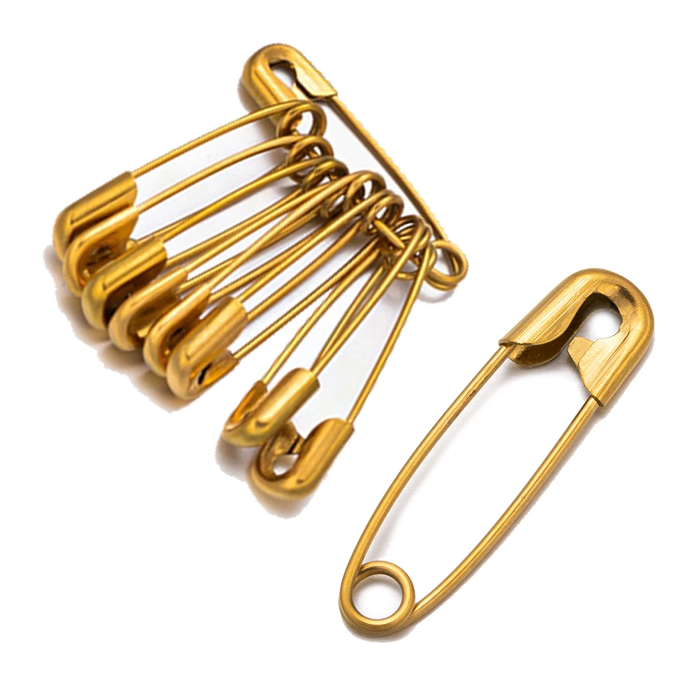20pcs/Lot Stainless Steel Safety Pins For DIY Sewing Tools Brooch Apparel Accessories Jewelry Making Supplies Findings Crafts