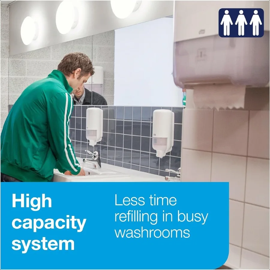 Rollo de toalla de mano Matic blanco con hoja gris Advanced H1 100 fibra reciclada alta absorción capacidad media 2 capas 6 rollos x 525 pies