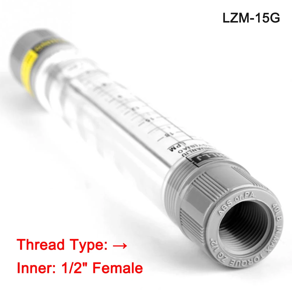 LZM-15G/LZM-20G/LZM-25G/LZM-40G/LZM-50G Cylindrical Tube Type Liquid Flowmeter 60-200 GPM & 150-750 LPM 23 Size 1\