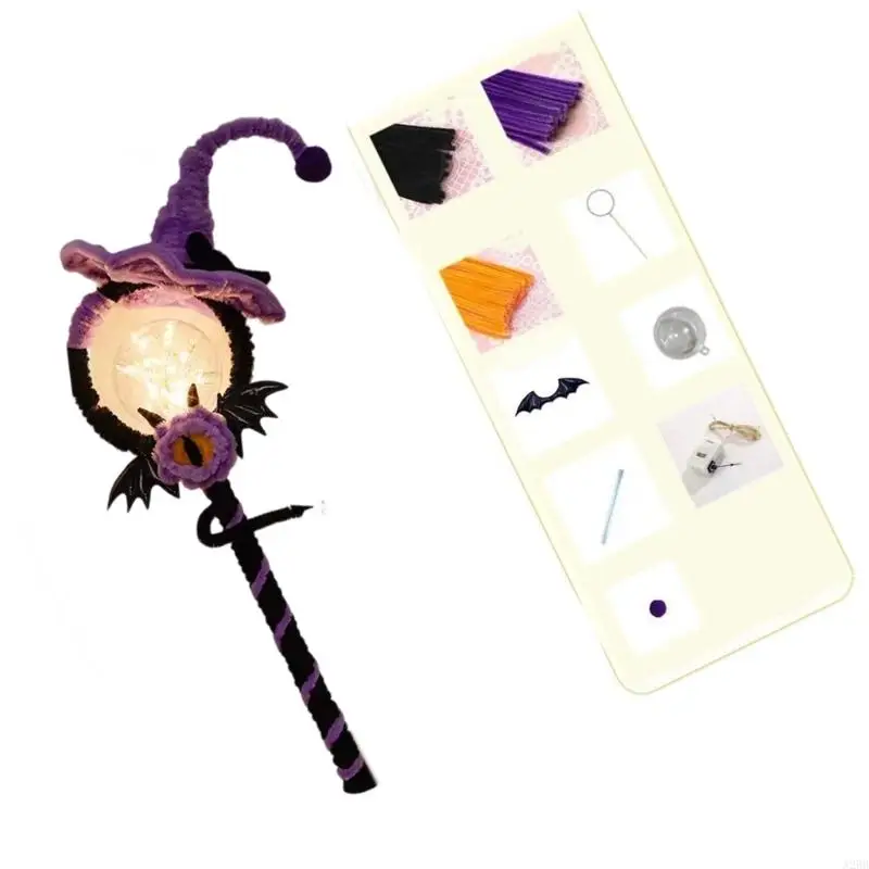Halloween DIY Display Craft Set with Glowing and Bat Accent A2BB