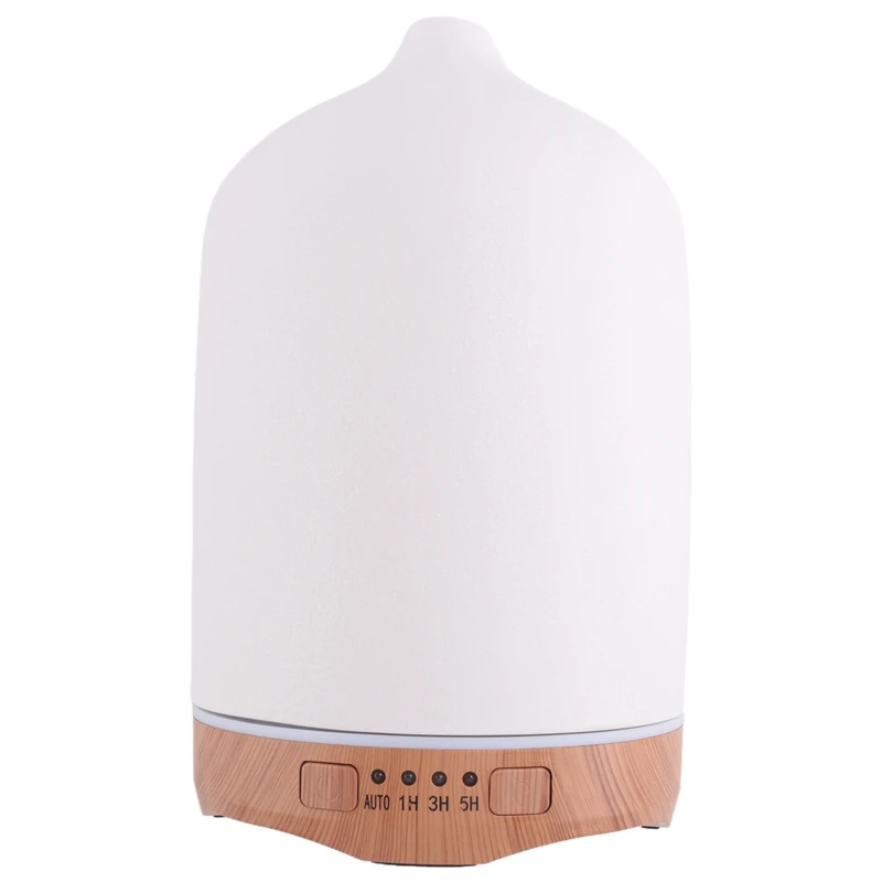 Difusor de aceite esencial de aromaterapia, humidificador de aire fresco con luces LED de 7 colores, difusor de cerámica para el hogar, 250ML