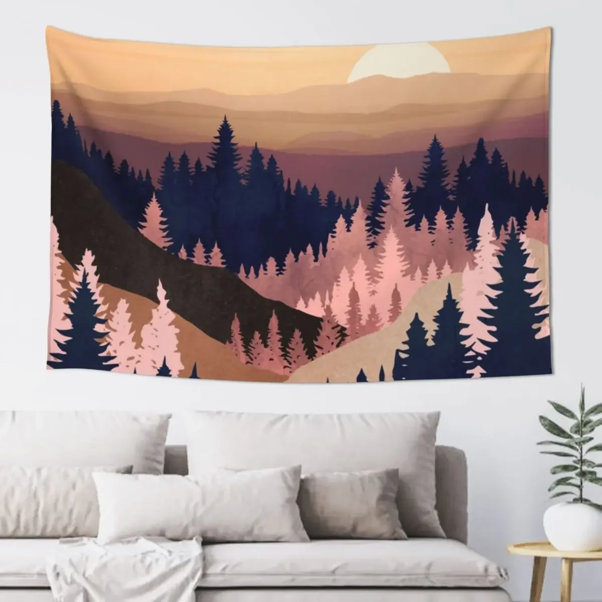 

Summer Dusk Tapestry Decorations For Your Bedroom Wall Carpet Tapestry