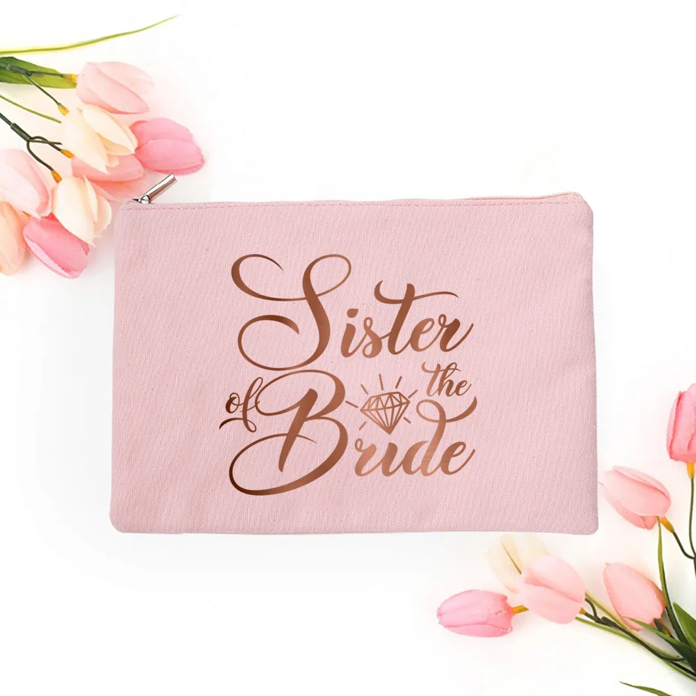 Team Bride Make-up-Tasche, Junggesellenabschied, Kosmetiktaschen, Geldbörse, Brautjungfer, Toilettenartikel, Organizer, Tasche, Geschenke für Hochzeit, Brautparty – Detail 8