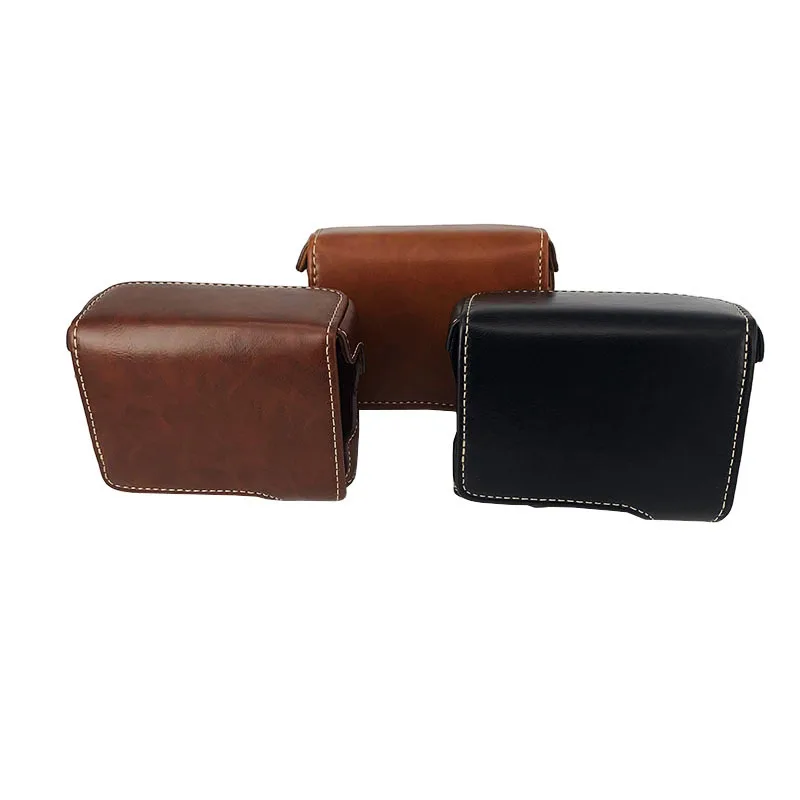 Funda de cuero PU para cámara de vídeo, Protector de cuerpo para Sony ZV-1 ZV1 Vlog Mini, carcasa protectora con Base de medio cuerpo