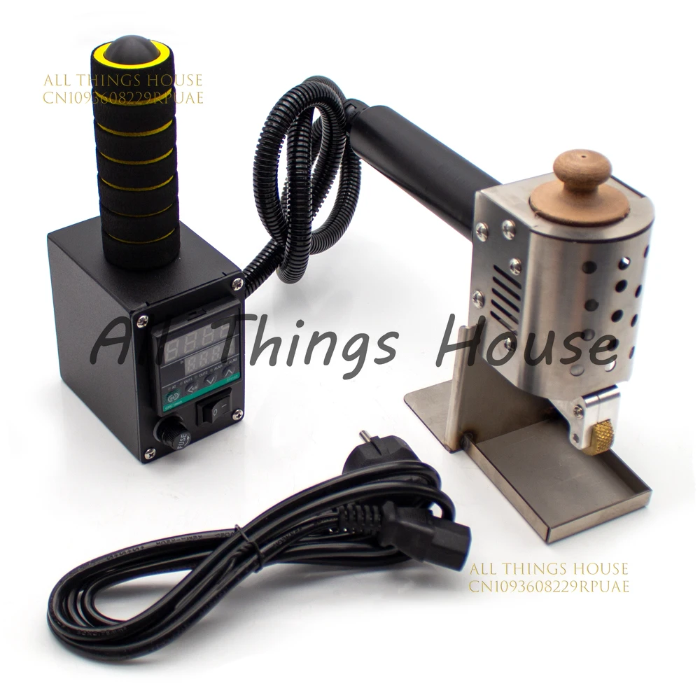 

Hand Push Hot Melt Glue Rolling Machine Portable Leather Bag Gluing Machine Digital Display Temperature Control 200W 50ML