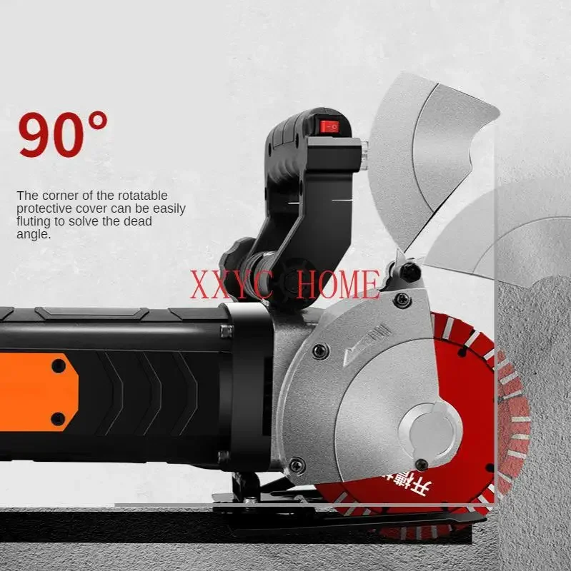 5800W Electric Wall Chaser Steel Concrete Groove Cutting Machine 5000r/min Slotting Machine Circular Saw Power Tool 220V/110V